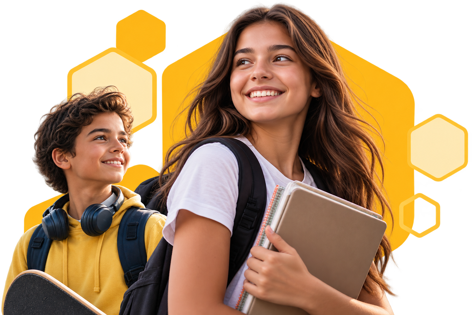 Jóvenes estudiantes de Hive College